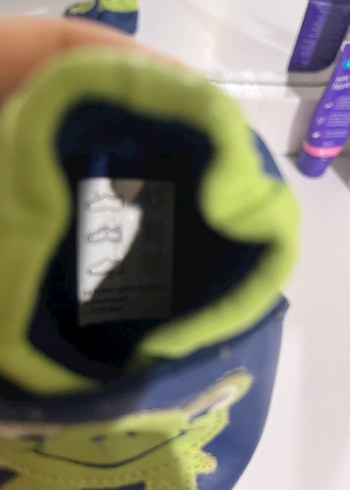 Erkek Bebek Renkli Kurbağa Desenli İlk Adım Ayakkabısı - Görsel 3