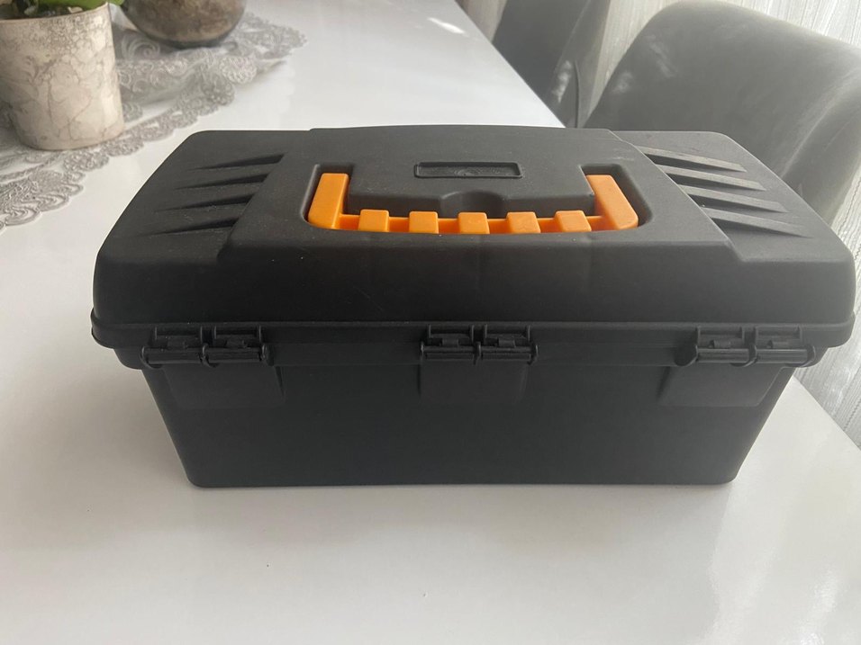 Siyah-Turuncu 13" Alet Kutusu Organizer - Görsel 3