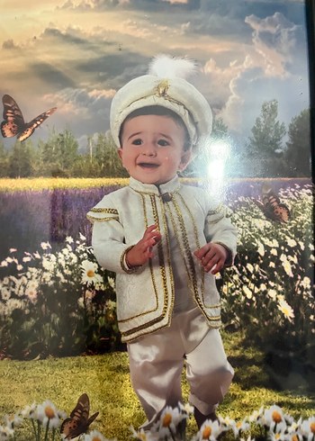 Beyaz Etnik Bohem Çocuk Kostümü sünnet kıyafeti - Görsel 2