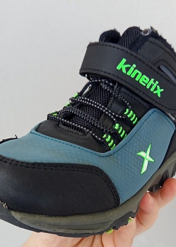 Erkek Çocuk Turkuaz Biker Bot Velcro Kapatmalı - Görsel 3