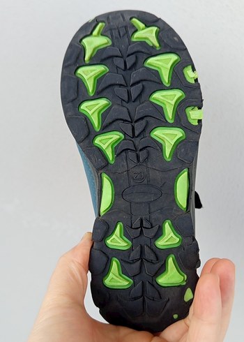 Erkek Çocuk Turkuaz Biker Bot Velcro Kapatmalı - Görsel 4