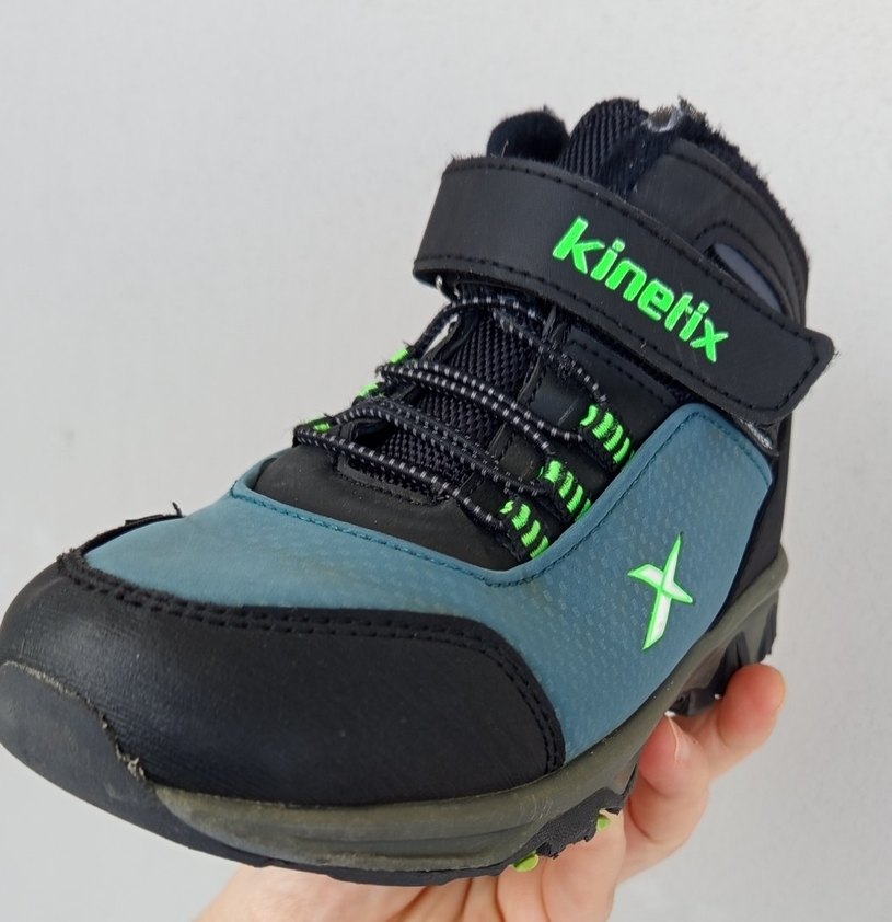 Erkek Çocuk Turkuaz Biker Bot Velcro Kapatmalı - Görsel 3