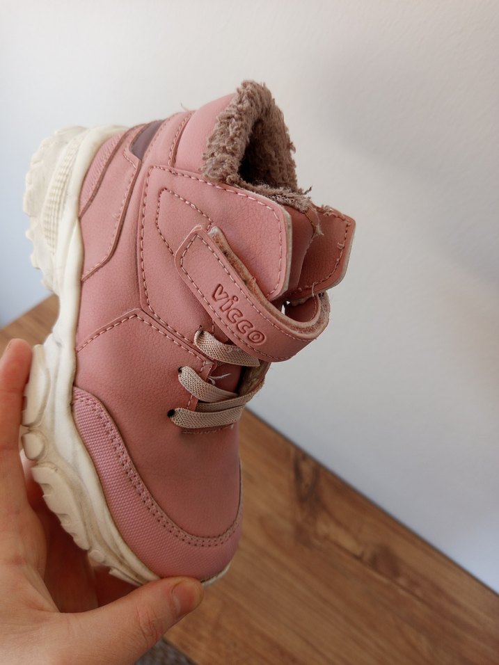 Peluş Detaylı Pembe Kız Çocuk Botu - Görsel 2