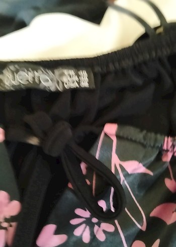 Uzun Mor Desenli Kadın Elbise - Görsel 3