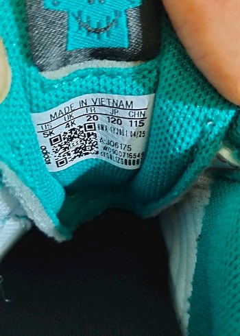 Kız Çocuk Beyaz Renkli Desenli Spor Ayakkabı - Görsel 3