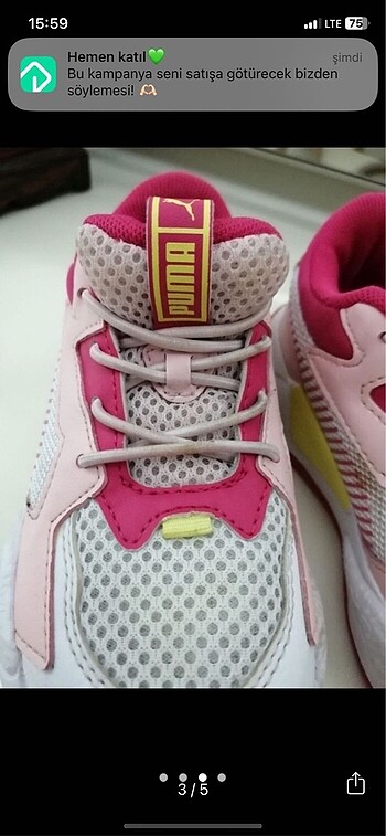 Puma Puma kız çocuk ayakkabısı