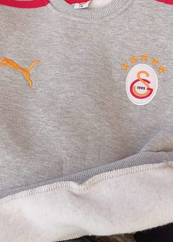 3 iplik Erkek Çocuk Gri Baskılı Sweatshirt - Görsel 2