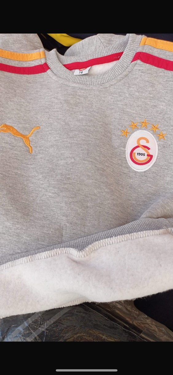 3 iplik Erkek Çocuk Gri Baskılı Sweatshirt - Görsel 2