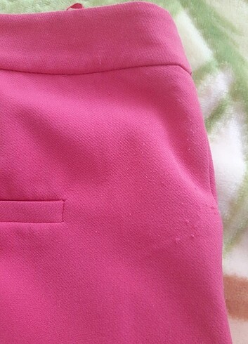 Pembe kumaş pantolon