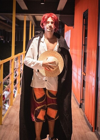 Kızıl Saçlı Shanks Cosplay/Kostüm 