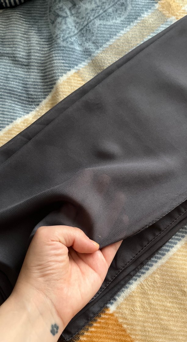 Kadın gri şifon şal - Görsel 2