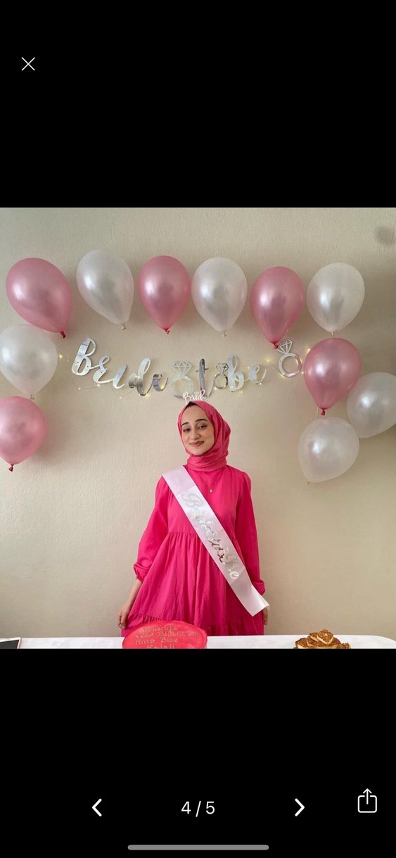 Pembe Uzun Kollu Salaş Elbise - Görsel 4