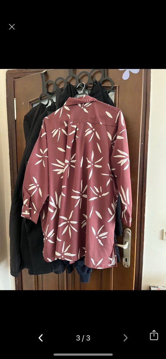 Çiçekli kadın gömleği - Görsel 2