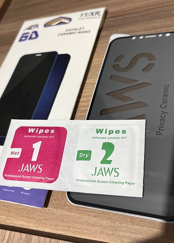 11/XR Uyumlu Gri Gizlilik Ekran Koruyucu hayalet ekran - Görsel 3