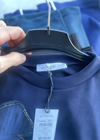 Puane Kadın Lacivert Uzun Kollu Baskılı Tunik