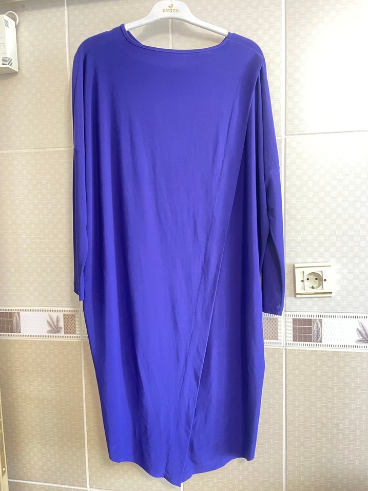 Mor Uzun Kollu Salaş Tunik - Görsel 2