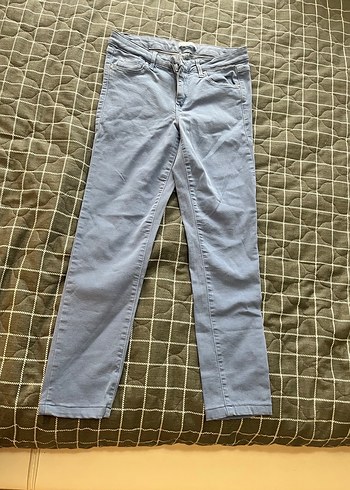Gri Denim Kadın Normal Kesim Pantolon - Görsel 3