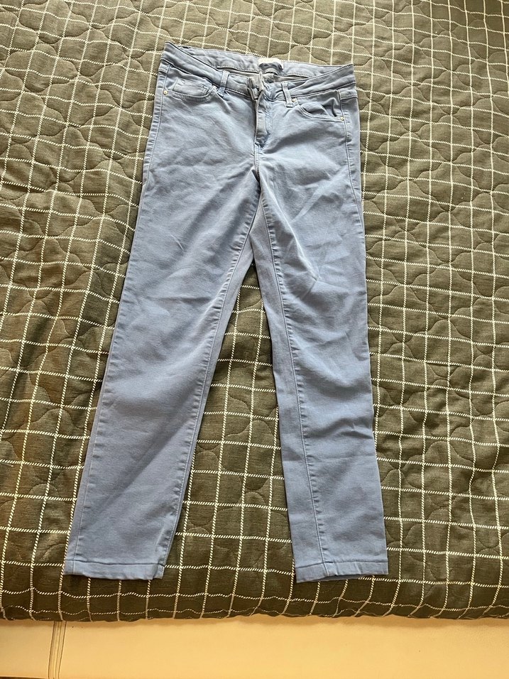 Gri Denim Kadın Normal Kesim Pantolon - Görsel 3