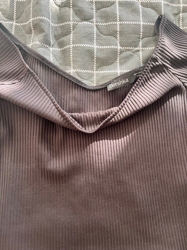 Siyah Pilili Uzun Kollu Kadın Bluz - Görsel 3