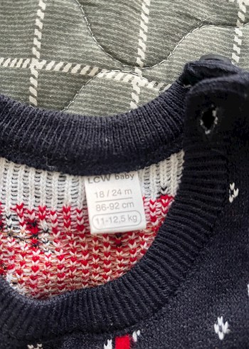 Renkli Bağlama Desenli Triko ve Denim Erkek Bebek Takımı - Görsel 3