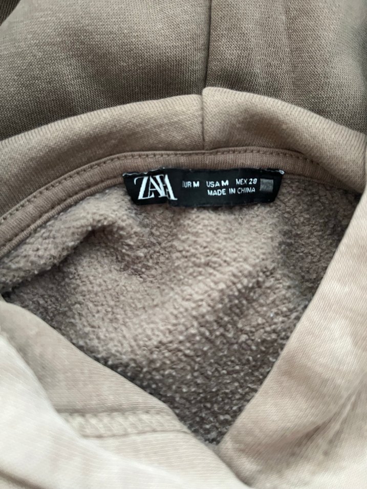 Bej Kapüşonlu Kadın Sweatshirt - Görsel 2