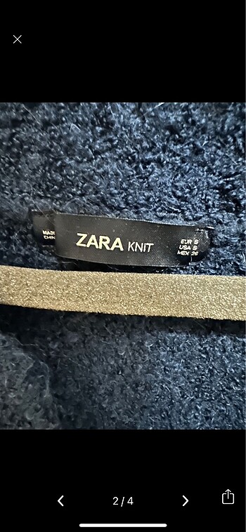 Zara Zara lacivert kazak