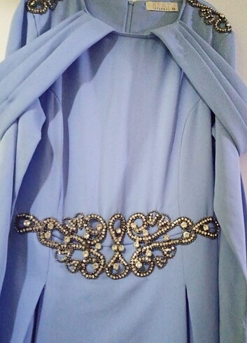 Tesettür taşlı abiye - Görsel 3