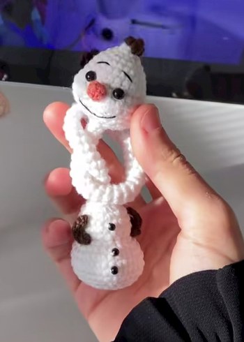 Olaf çanta süsü - Görsel 2