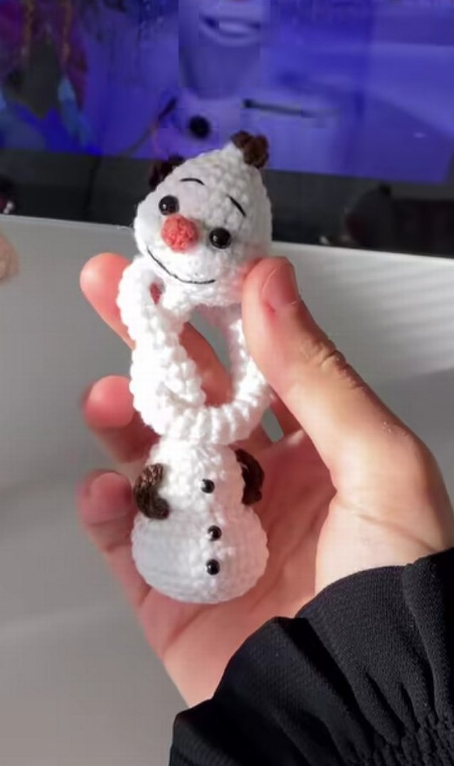 Olaf çanta süsü - Görsel 2