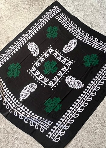 Boncuk İşlemeli Çok Renkli Kadın Fular - Görsel 4