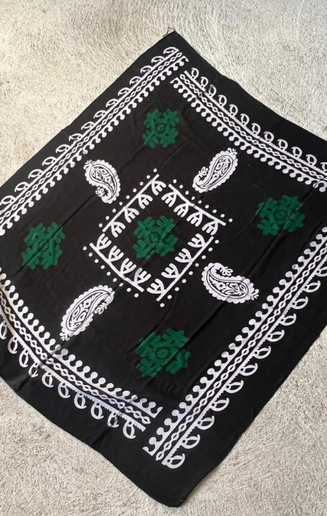 Boncuk İşlemeli Çok Renkli Kadın Fular - Görsel 4