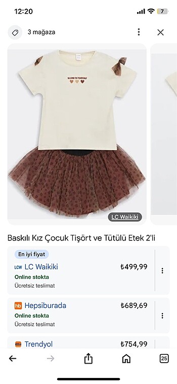 LC Waikiki Tütü takım