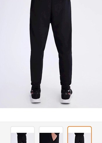 Siyah Erkek Regular Fit Spor Eşofman Altı - Görsel 3