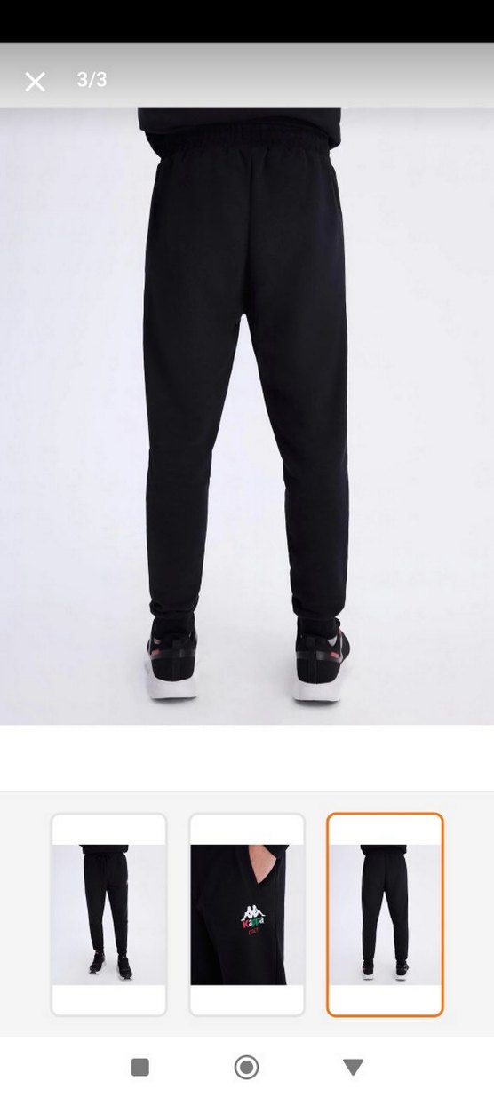 Siyah Erkek Regular Fit Spor Eşofman Altı - Görsel 3