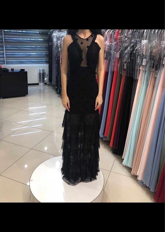 DANTELLİ ABİYE ELBİSE - Görsel 2