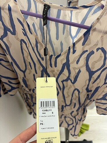 CHİMA ETİKETLİ BLUZ - Görsel 2