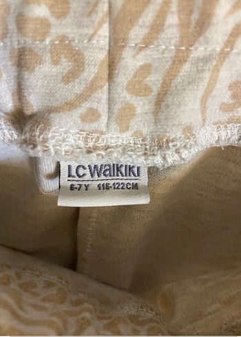 LC Waikiki Kız Çocuk Renkli Desenli Pamuklu Tayt