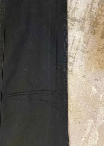 Siyah Kemerli Regular Fit Denim Pantolon - Görsel 3