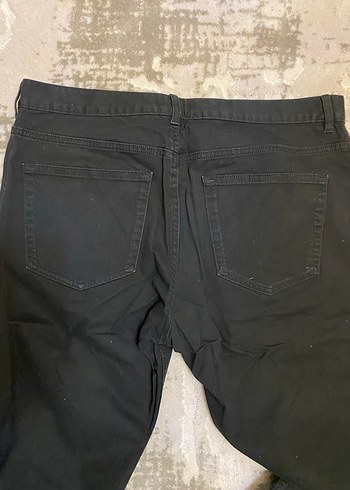 Siyah Kemerli Regular Fit Denim Pantolon - Görsel 2