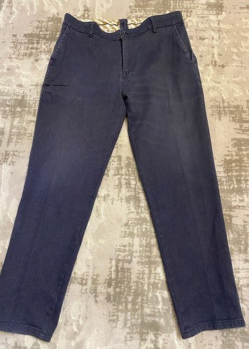 Erkek Lacivert Denim Regular Fit Pantolon - Görsel 2