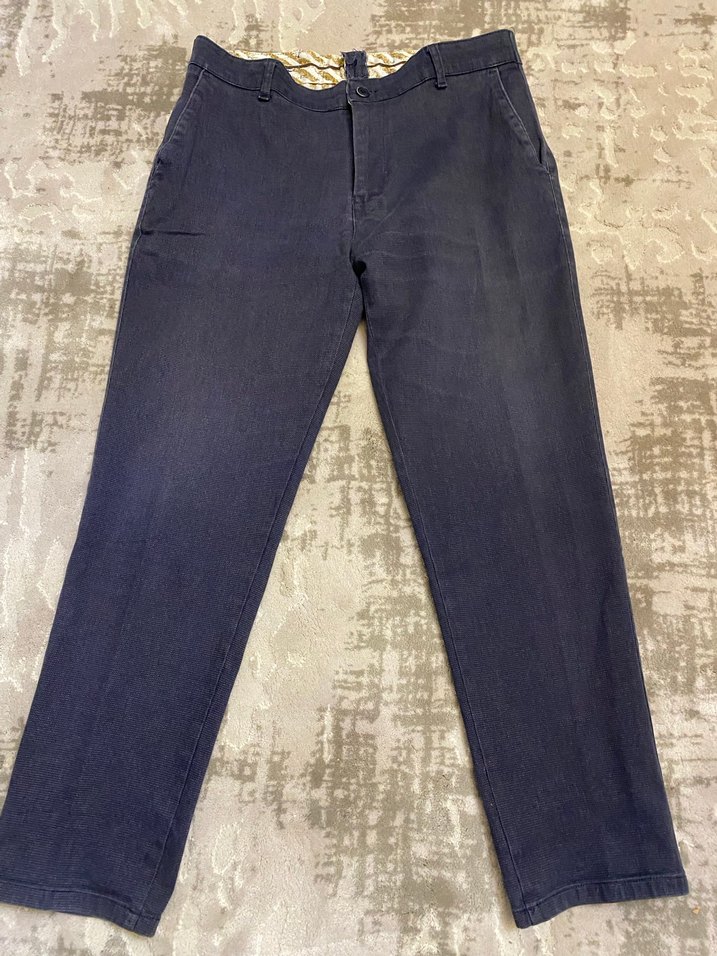 Erkek Lacivert Denim Regular Fit Pantolon - Görsel 2