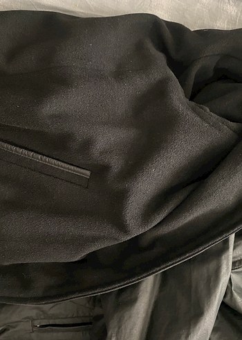 Siyah Erkek Fermuarlı Oversize Mont - Görsel 6