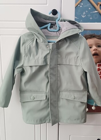 18-24 Ay Beden Yağmurluk trençkot kız erkek unisex deri