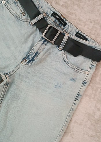 Trendyol & Milla Tokalı Bej Denim Kadın Pantolon