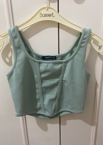 Yeşil Fırfırlı Mini Bustiyer - Görsel 4