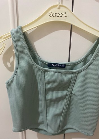 Yeşil Fırfırlı Mini Bustiyer - Görsel 2