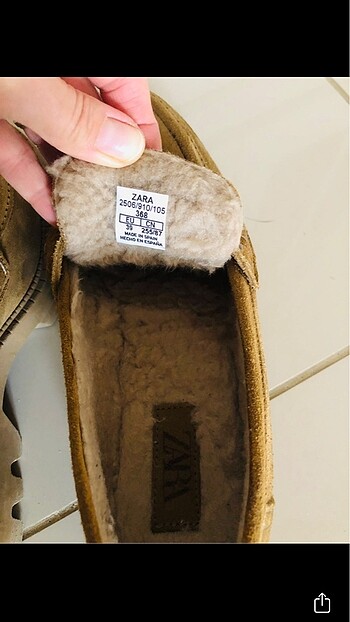 Zara Zara kışlık loafer