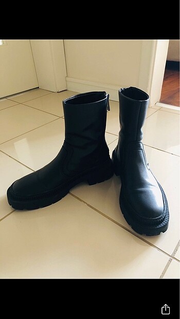 39 Beden siyah Renk Mango kadın bot