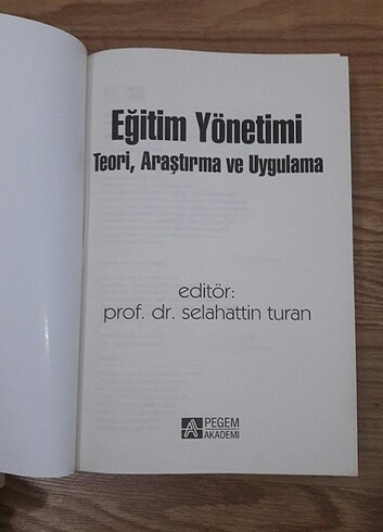  Eğitim Yönetimi Selahattin Turan