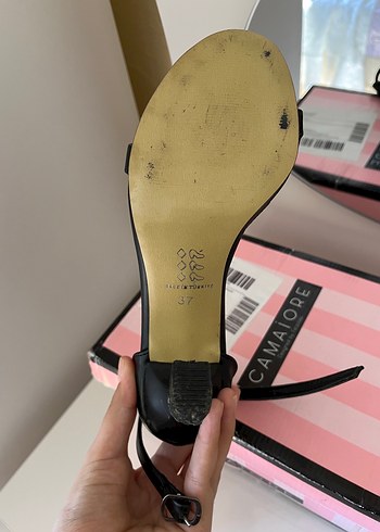 Diğer Siyah Stiletto Topuklu Kadın Abiye Ayakkabı